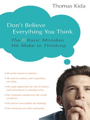 cover image of Don't Believe Everything You Think